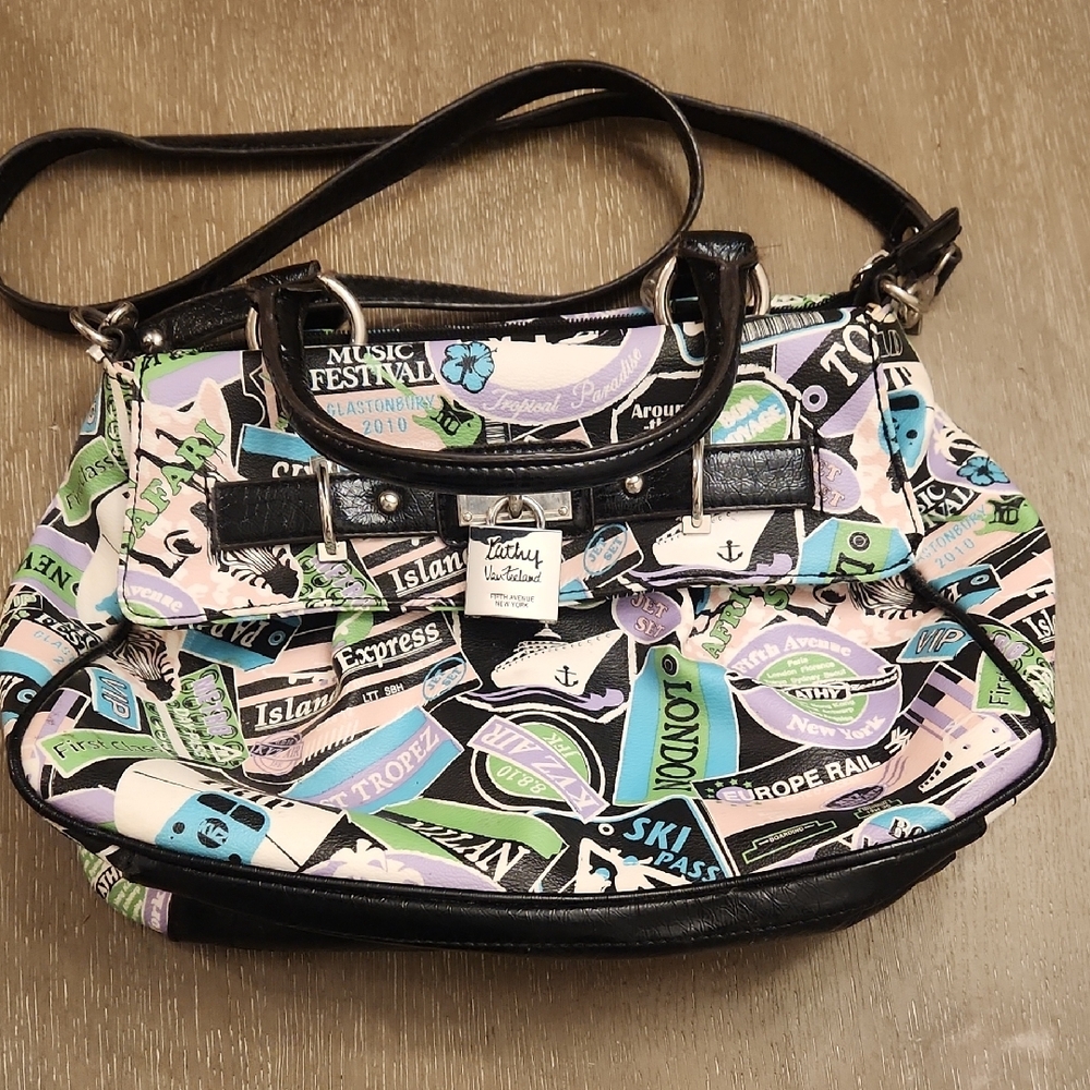 Kathy Van Zeeland Colorful Tote Bag